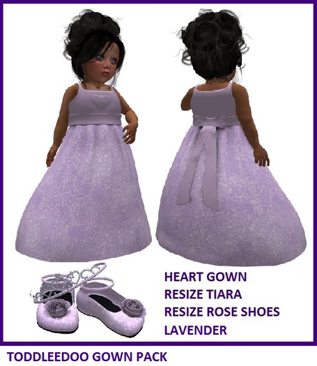 HEART GOWN LAVENDER BOXED