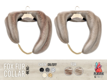 PLASTIX - Fox Fur Collar (Beige) - Men