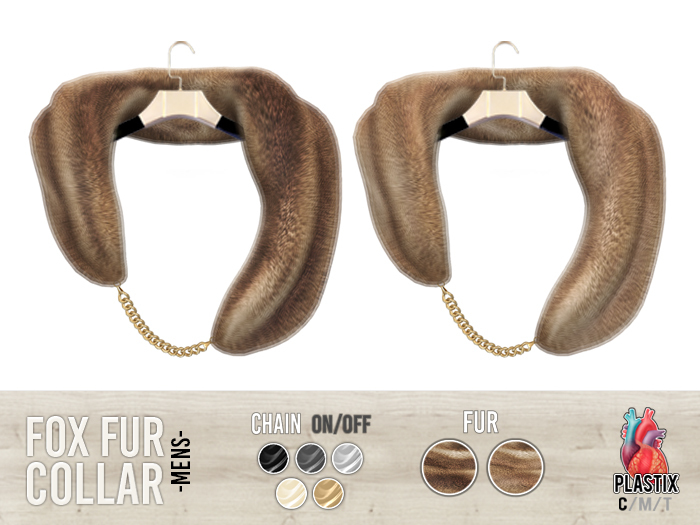 PLASTIX - Fox Fur Collar (Golden) - Men