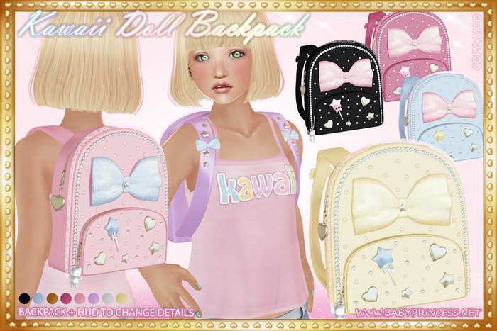 :*BABY*: Kawaii Doll BACKPACK
