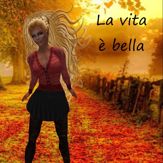 (BB design) Autumn Chills Outfit Red