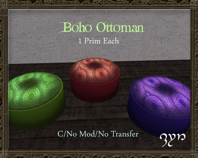 Zyn ~ Boho Ottoman