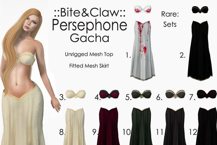 ::B&C:: Persephone Darkness Outfit 2 RARE