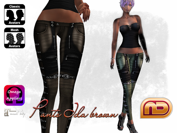 [NetLife Design] Pants Ida brown + Appliers {wear me}
