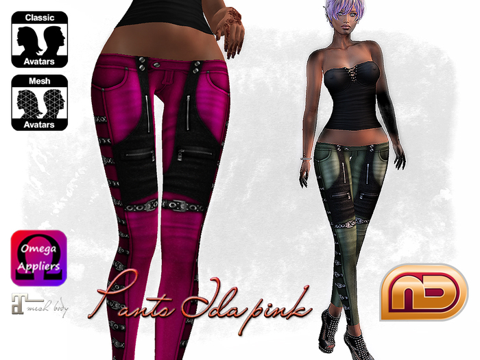 [NetLife Design] Pants Ida pink + Appliers {wear me}