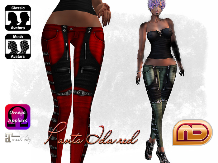 [NetLife Design] Pants Ida red + Appliers