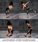uzu_child_model_poses set