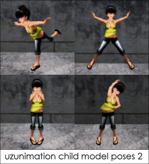uzu_child_model_poses set 2