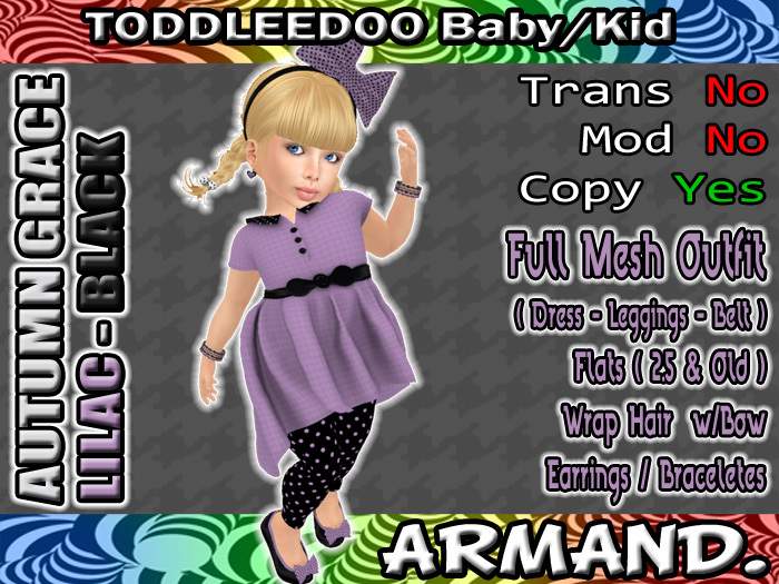 --ARMAND-- AUTUMN GRACE - LILAC-BLACK