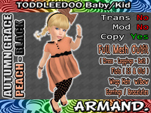 --ARMAND-- AUTUMN GRACE - PEACH-BLACK