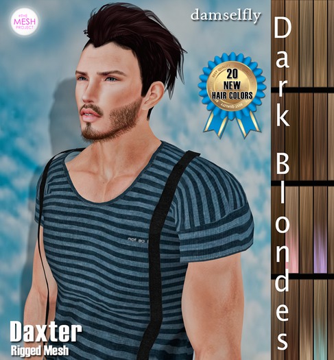 **DD**Damselfly Daxter Non-Rigged Mesh Dark Blondes