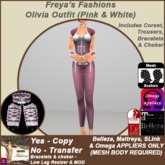 Freya's Fashions Olivia Outfit (Pink & White)