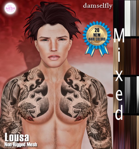 **DD**Damselfly Lousa Non-Rigged Mesh Mixed