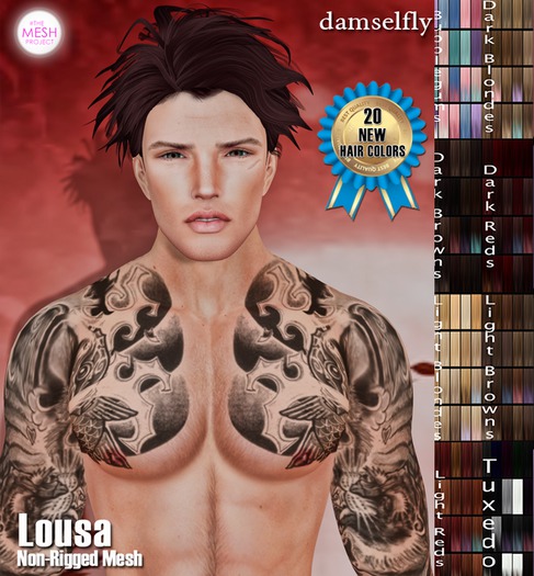 **DD**Damselfly Lousa Non-Rigged Mesh Big Pack