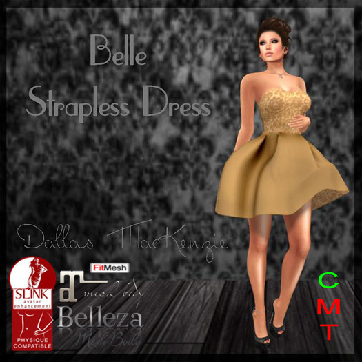.::DM::. Belle Dress - GOLD