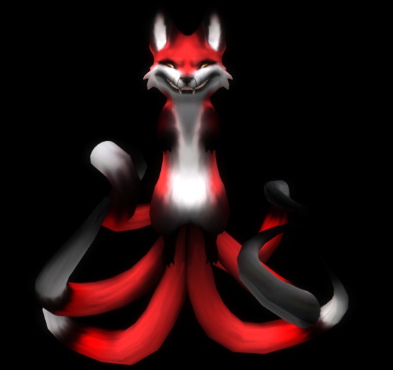 {L} Nightmare Kitsune; Red