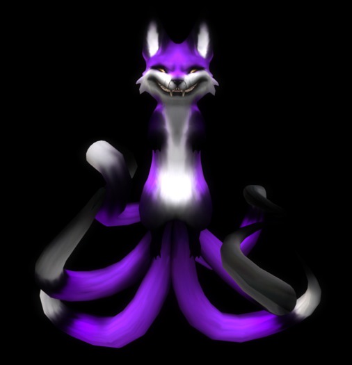 {L} Nightmare Kitsune; Purple