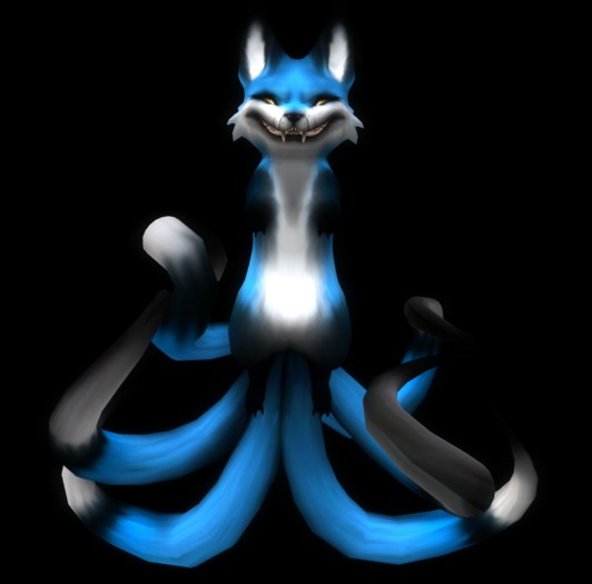 {L} Nightmare Kitsune; Blue