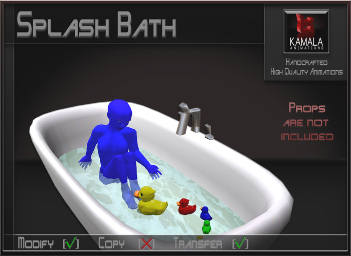 Kids Child SL *Splash Bath* Transferable Poseball