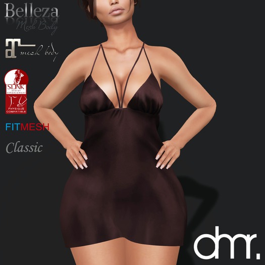 [DR]Fashion Dress glued Choco X ::Mesh::