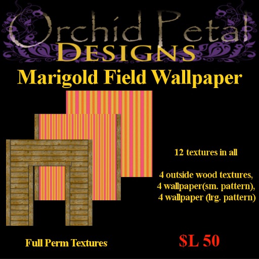 -OPD- Marigold Field Wallpaper[boxed]
