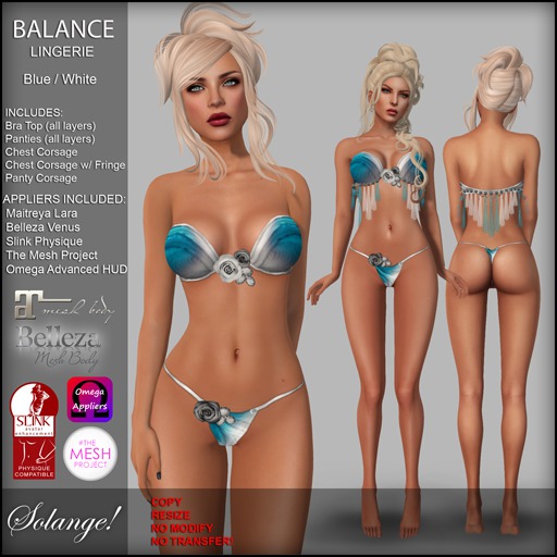 *Solange!* Balance Lingerie - Blue/White