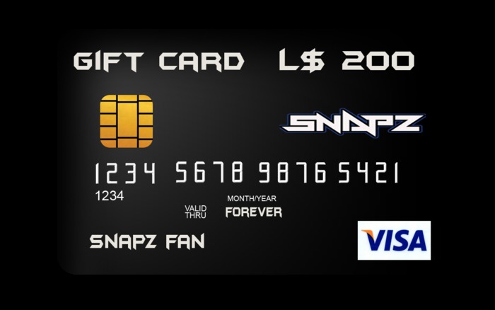 Snapz-Gift Card! ($200)