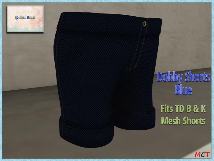 [S][B] Dobby Shorts - Blue