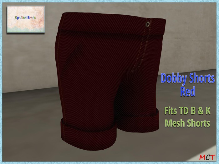 [S][B] Dobby Shorts - Red