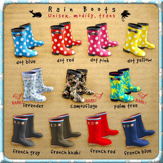 ASO! Rain Boots (lavender) RARE