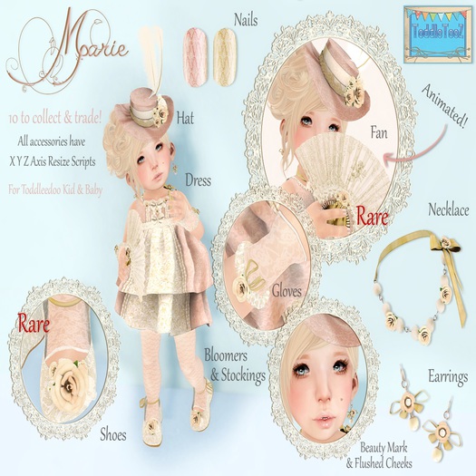 ToddleTeeZ - Marie - Fan - B RARE