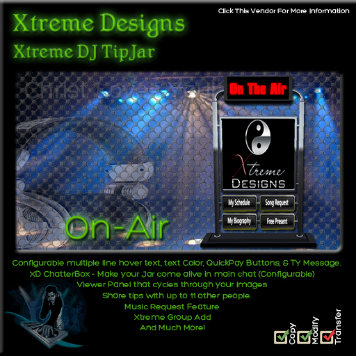 Xtreme DJ TipJar The On-Air Live Performer 