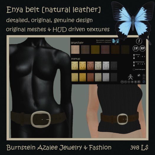 Enya belt [natural leather]