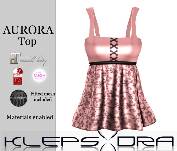  Klepsydra - Aurora top - Rose 
