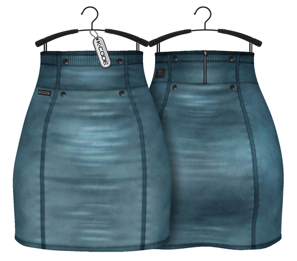 Rigged Mesh Leather Skirt