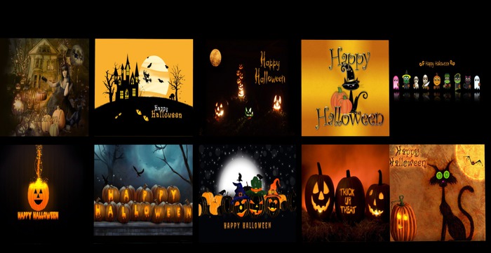 V & H Happy halloween full perms textures x 10