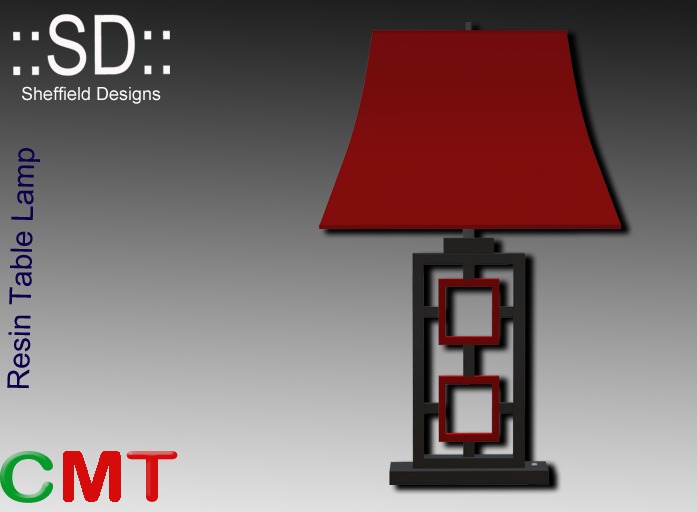 ::SD:: Resin Lamp - Black/Red [Boxed]