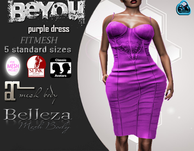 ::::BeYou::::Purpple~Dress~Shopping Bag:::