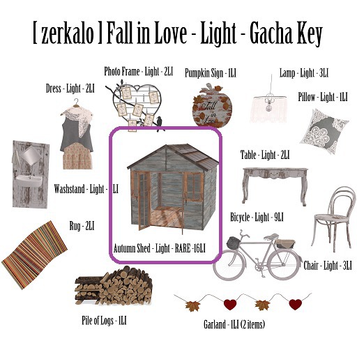 [ zerkalo ] Fall in Love - Autumn Shed - Light - RARE