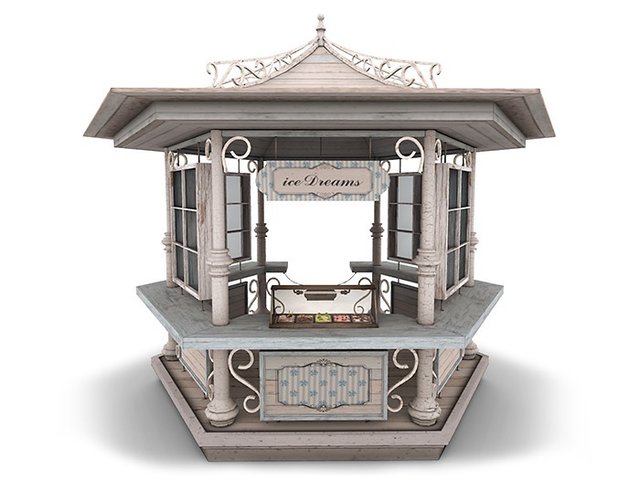 8f8 - 1. Vintage IceDreams Gazebo *** RARE