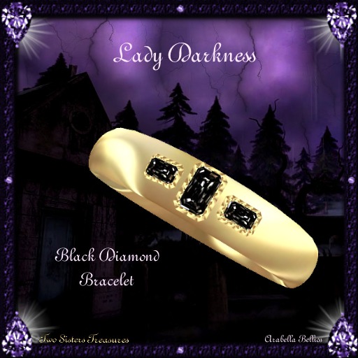 TST - Lady Darkness Black Diamond Bracelets YG.