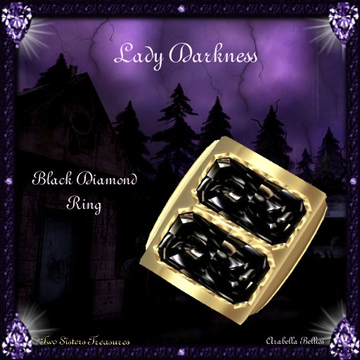 TST - Lady Darkness Black Diamond Ring YG.
