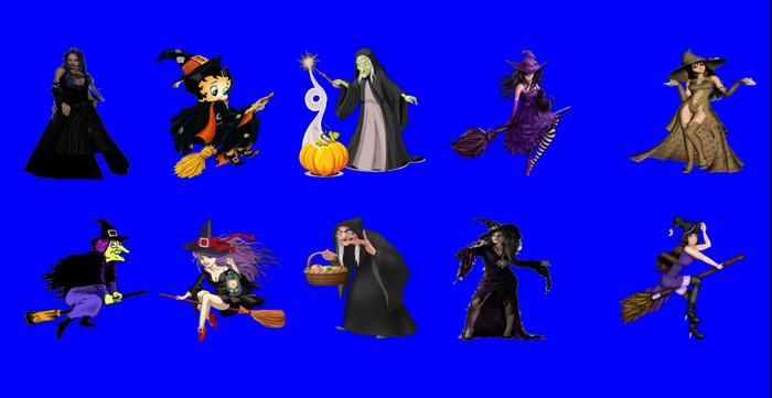 10 x full perms halloween witch alpha textres