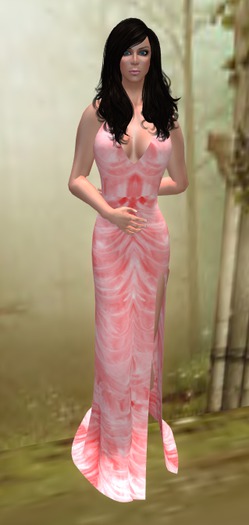 V & H Pink satin Mesh sexy dress / ball gown cocktail dress