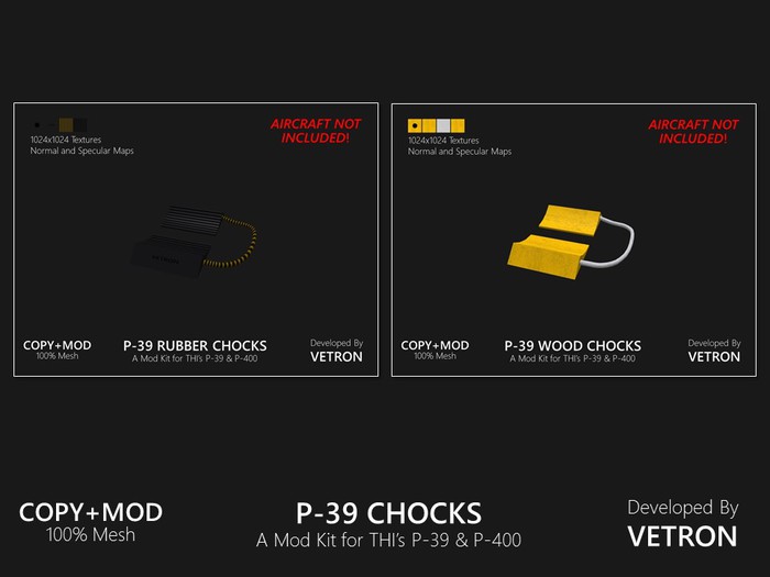 [Vetron] P-39 Chocks