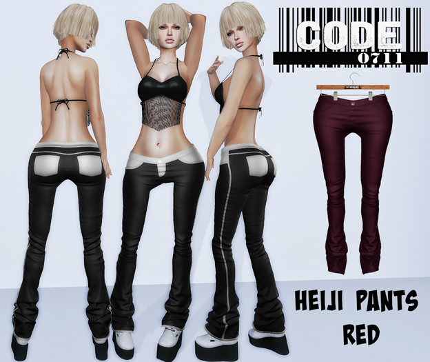 CODE 0711 Heiji Pants  Red
