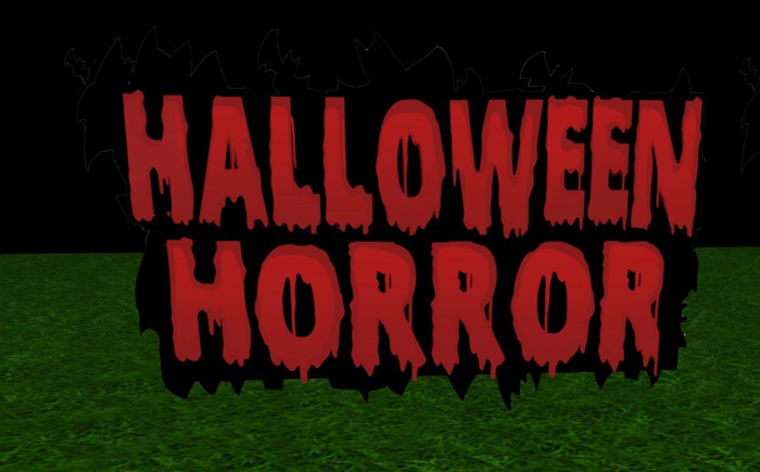 sign flashing halloween horror