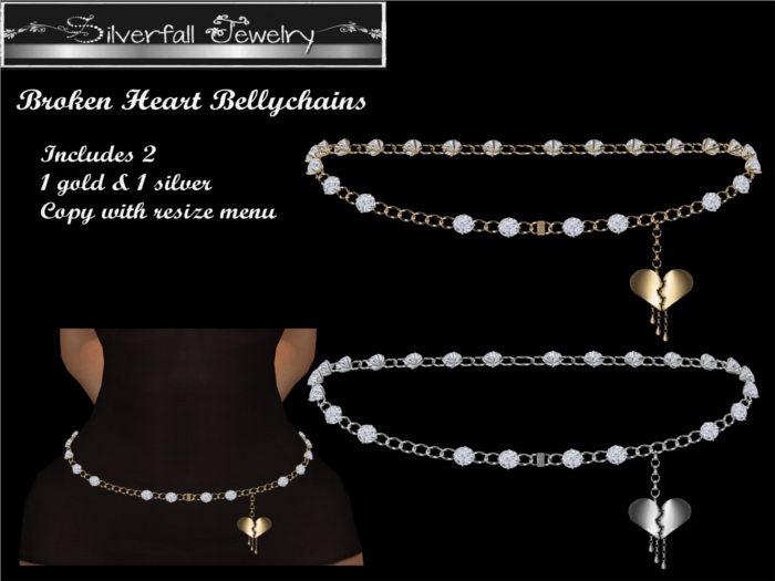 Broken Heart Bellychains