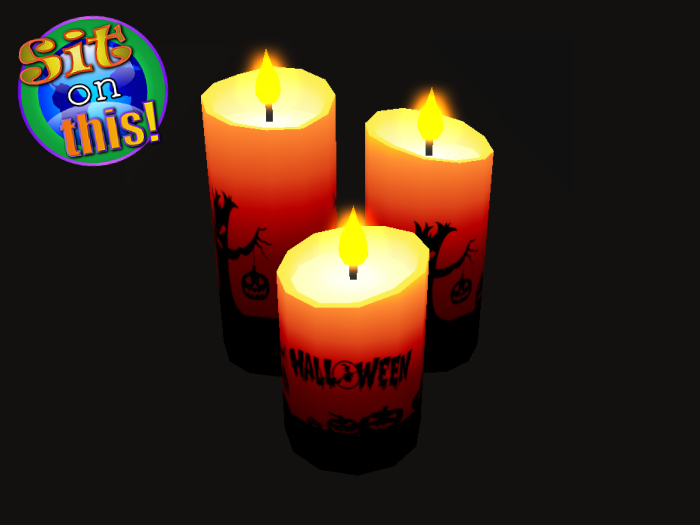 Sit on This Halloween Candles