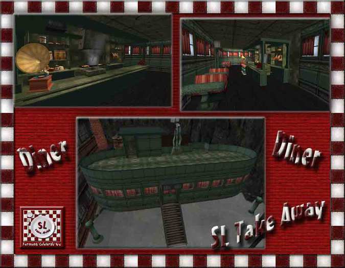 ::SLTA:: Steampunk Diner 238 prims